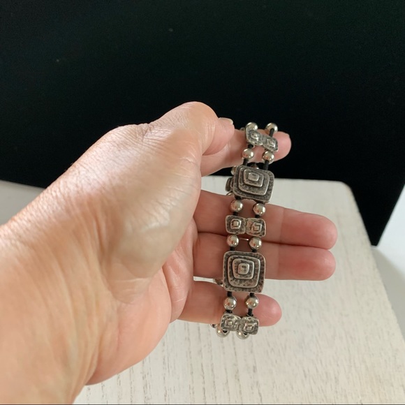 Silver link bracelet. Easy on and off - Picture 6 of 7